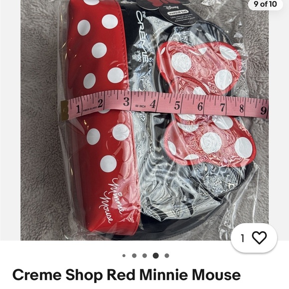 NWT Crème Shop Red Minnie Mouse Disney Done Makeup Cosmetics Travel Bag Pouch - Picture 7 of 8